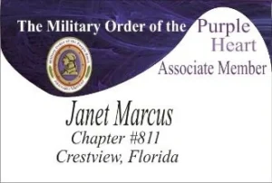 Military Order of the Purple Heart card.