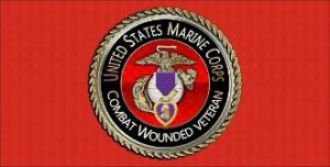 United States Marine Corps veteran emblem.