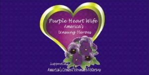 Purple heart with flowers, honoring unsung heroes.