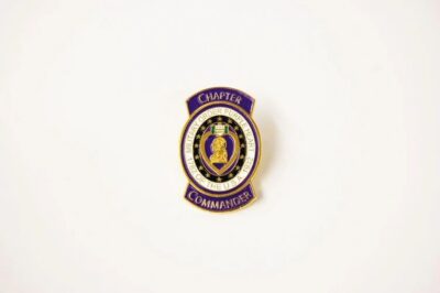 Chapter Commander badge on white background.