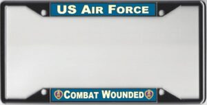 US Air Force combat wounded license plate.