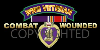 WWII veteran combat wounded emblem.