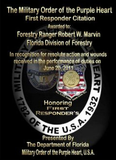 First Responder Wounded Plaque