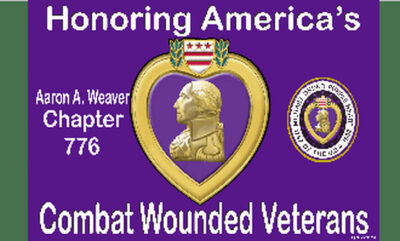 Flag - Purple Heart 3' x 5' Chapter/Dept