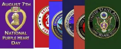 Garden Flag National Purple Heart Day SET