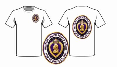 T Shirt 3D Military Order of the Purple Heart Logo
