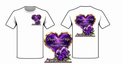 T Shirt Purple Heart Family (Females)