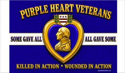 Purple Heart Honor Flags- Custom Made