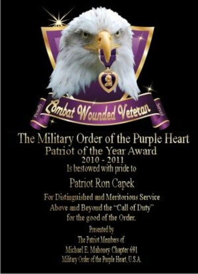 Purple Heart Eagle Shield