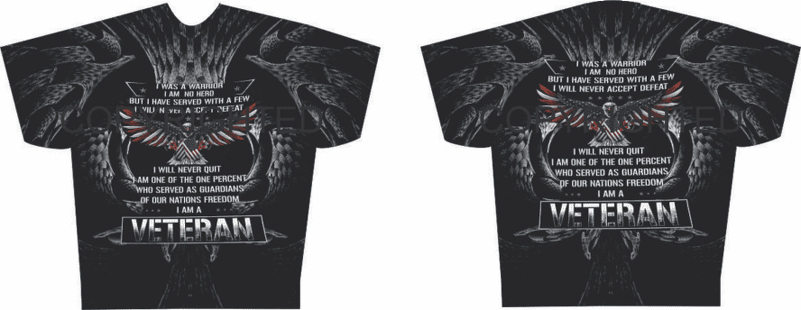 Full Print Tee Proud Veteran