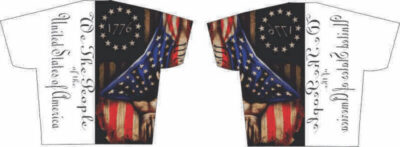 Full Print Tee 1776 We The People Flag