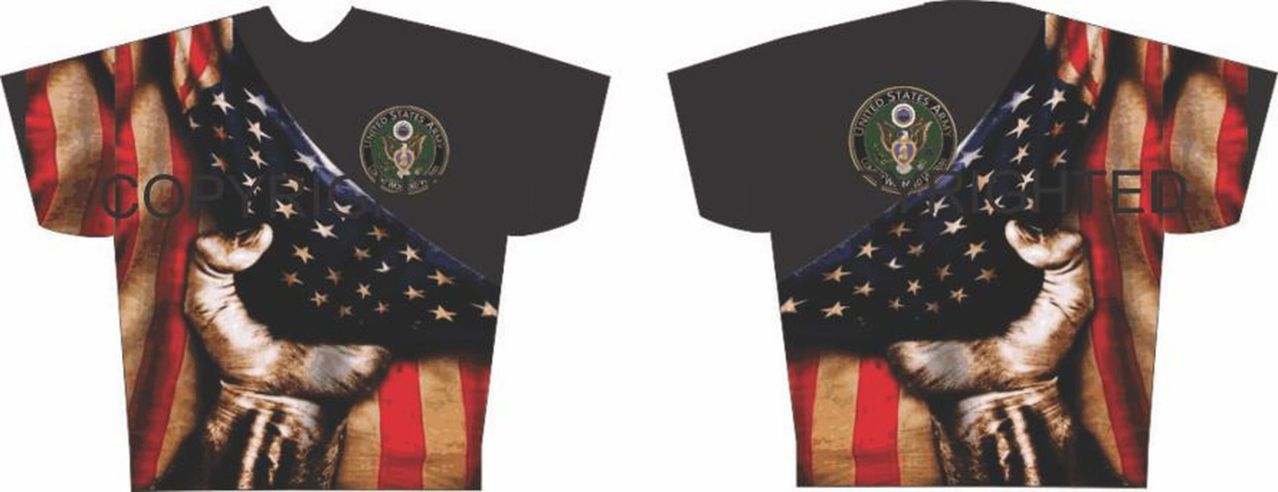 Custom Tee US Flag Pride PH Branch
