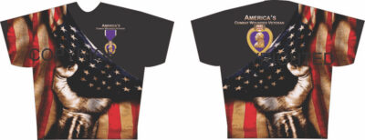 Full Print Tee US Flag Proud Purple Heart