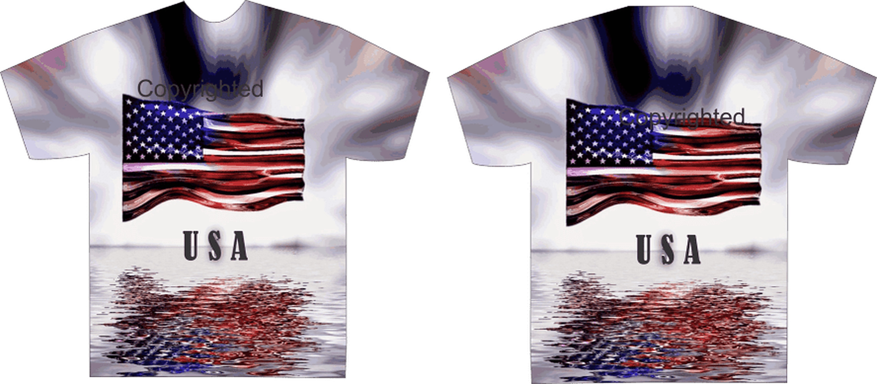 Full Print Tee USA Flag