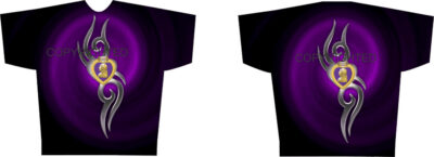 Full Print Tee Purple Heart Tribal