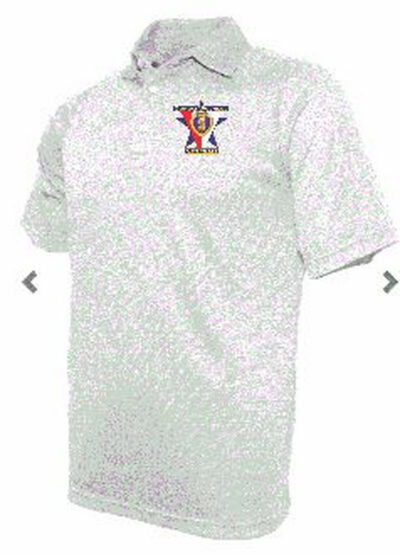 White "Cool Tec" Men's Jacquard Polo (22 Designs)