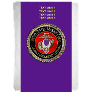 Marine Corps Combat Wounded Veteran emblem.