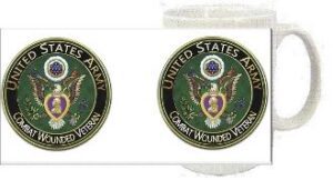 United States Army Combat Wounded Veteran mug.
