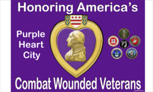 Honoring America's combat wounded veterans poster.