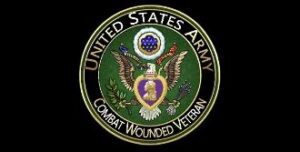 United States Army Combat Wounded Veteran emblem.