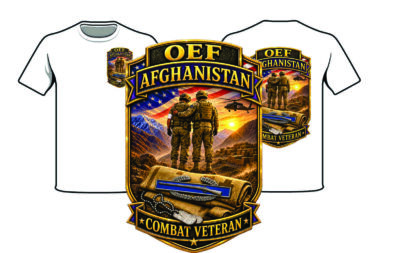 T Shirt OEF Veteran with CIB