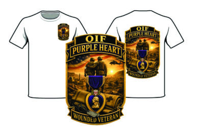 T Shirt Honoring OIF Purple Heart Veteran