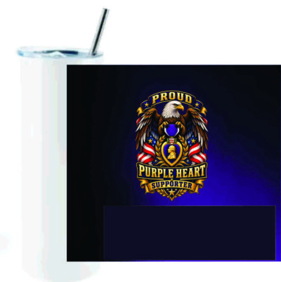 Tumbler - Purple Heart Proud Supporter