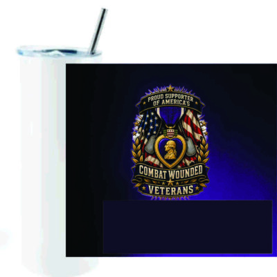 Tumbler - Combat Wounded Proud Supporter