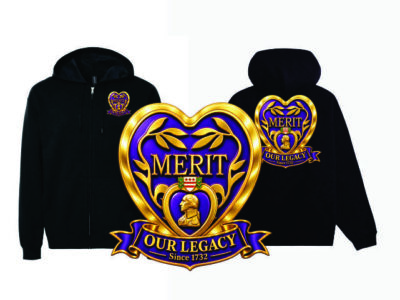 Purple Heart Hooded Full Zip Sweat Jacket-Official Legacy Design