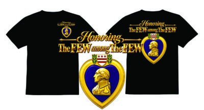 Honoring the Few with Purple Heart — For Supporters T-Shirt (8 Colors)