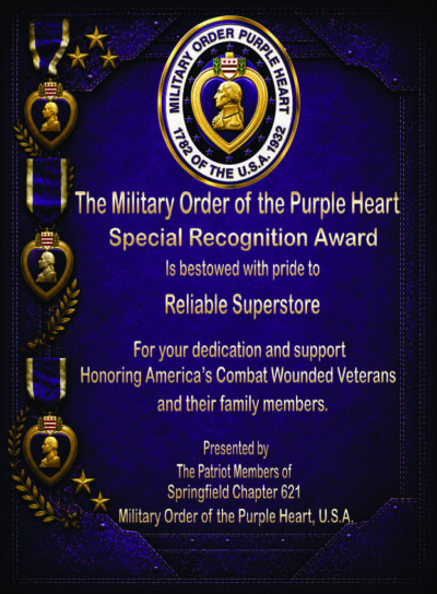 PL Purple Leather with Medals Plaque