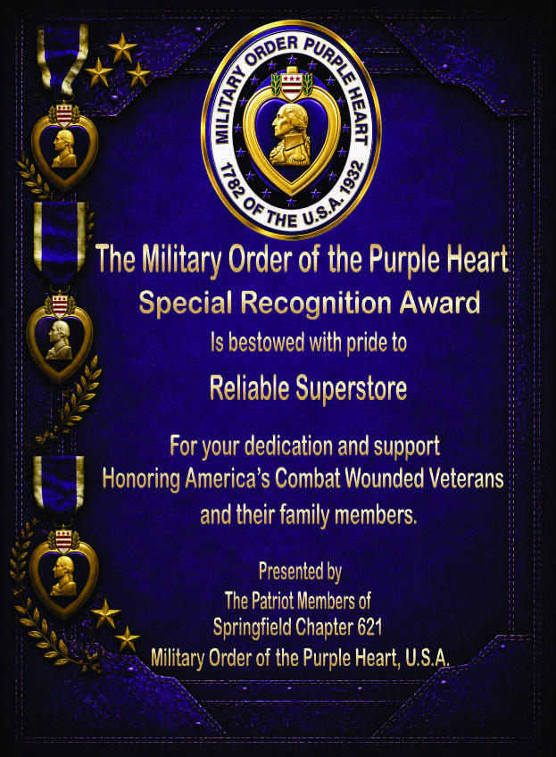 PL Purple Leather with Medals Plaque