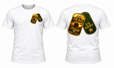 T Shirt Crossed Dog Tags Veteran
