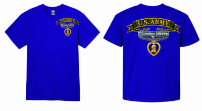 Army Combat Action Badge & Purple Heart T-Shirt (8 Colors)