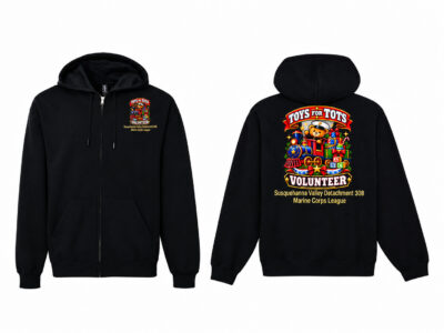 T4T Zippered Sweat Shirt VOLUNTEER (Personalized IF Desired)