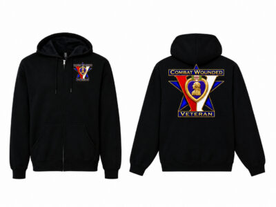 Combat Wounded Veteran Full-Zip Hooded Sweat Jacket