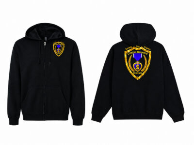 Defense Shield — Purple Heart Full-Zip Hooded Sweat Jacket