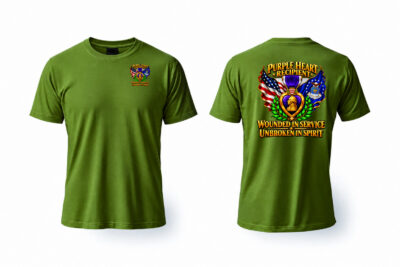 Unbroken in Spirit — Air Force Purple Heart T-Shirt (8 Colors)