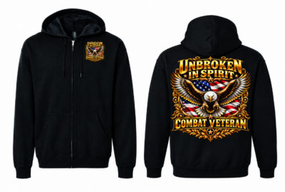 Unbroken in Spirit  Full Zip Sweat Jacket