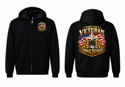 Forever a Veteran  Full Zip Sweat Jacket