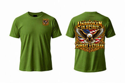 Unbroken in Spirit Combat Veteran  T-Shirt (8 Colors)