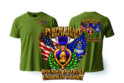 Unbroken in Spirit — Air Force Purple Heart T-Shirt (8 Colors)